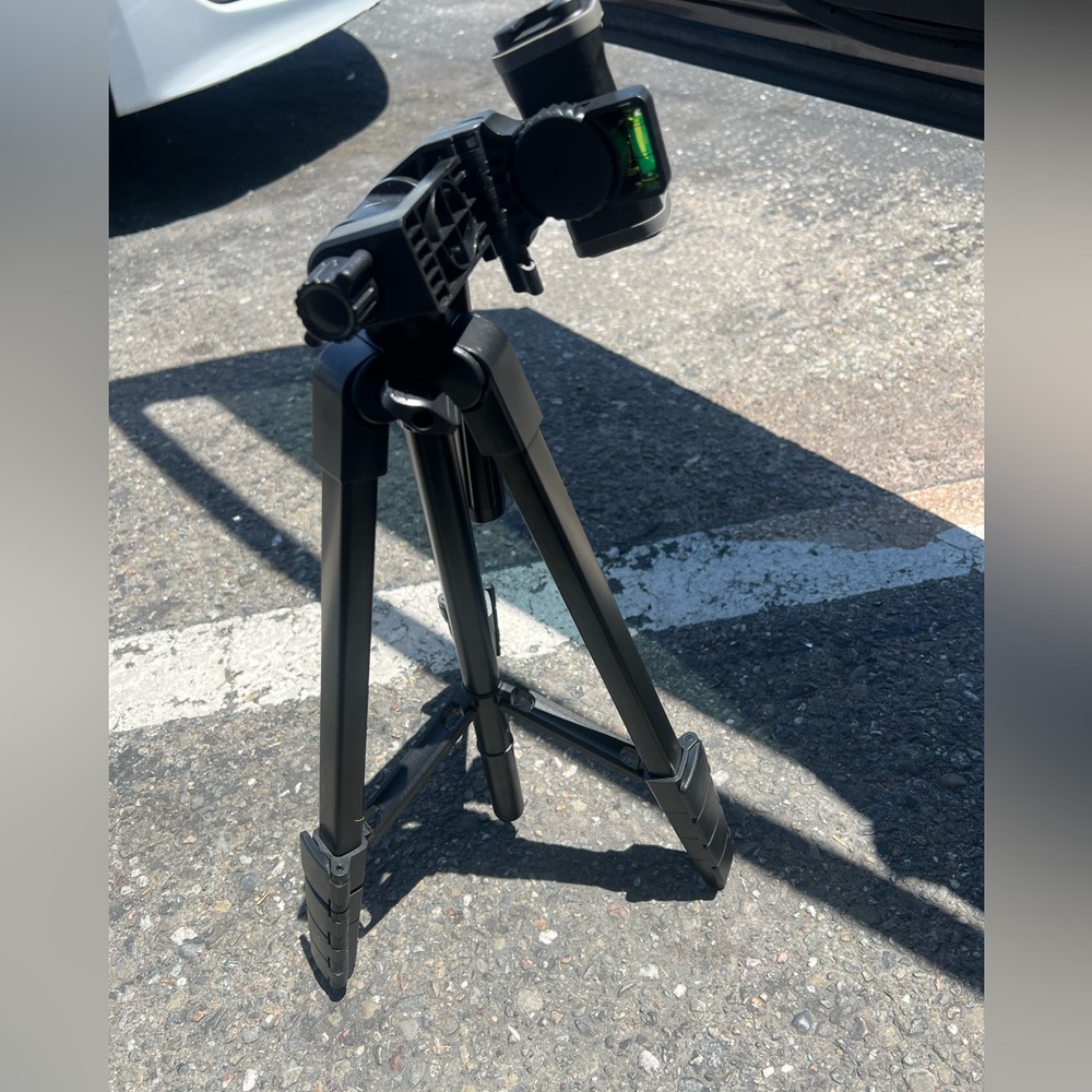Black Camera Tripod